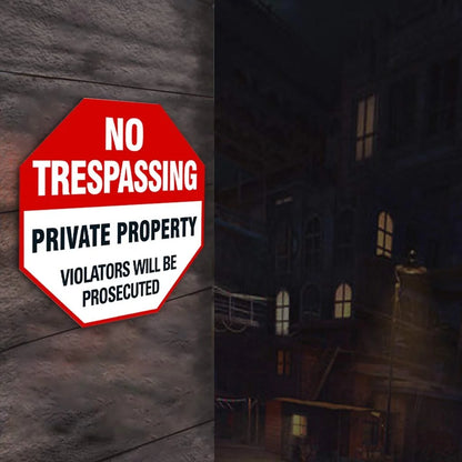 Home Decor , NO TRESPASSING Flag Metal Sign Poster Yard Signs Plaque Bar Club Cafe Garage