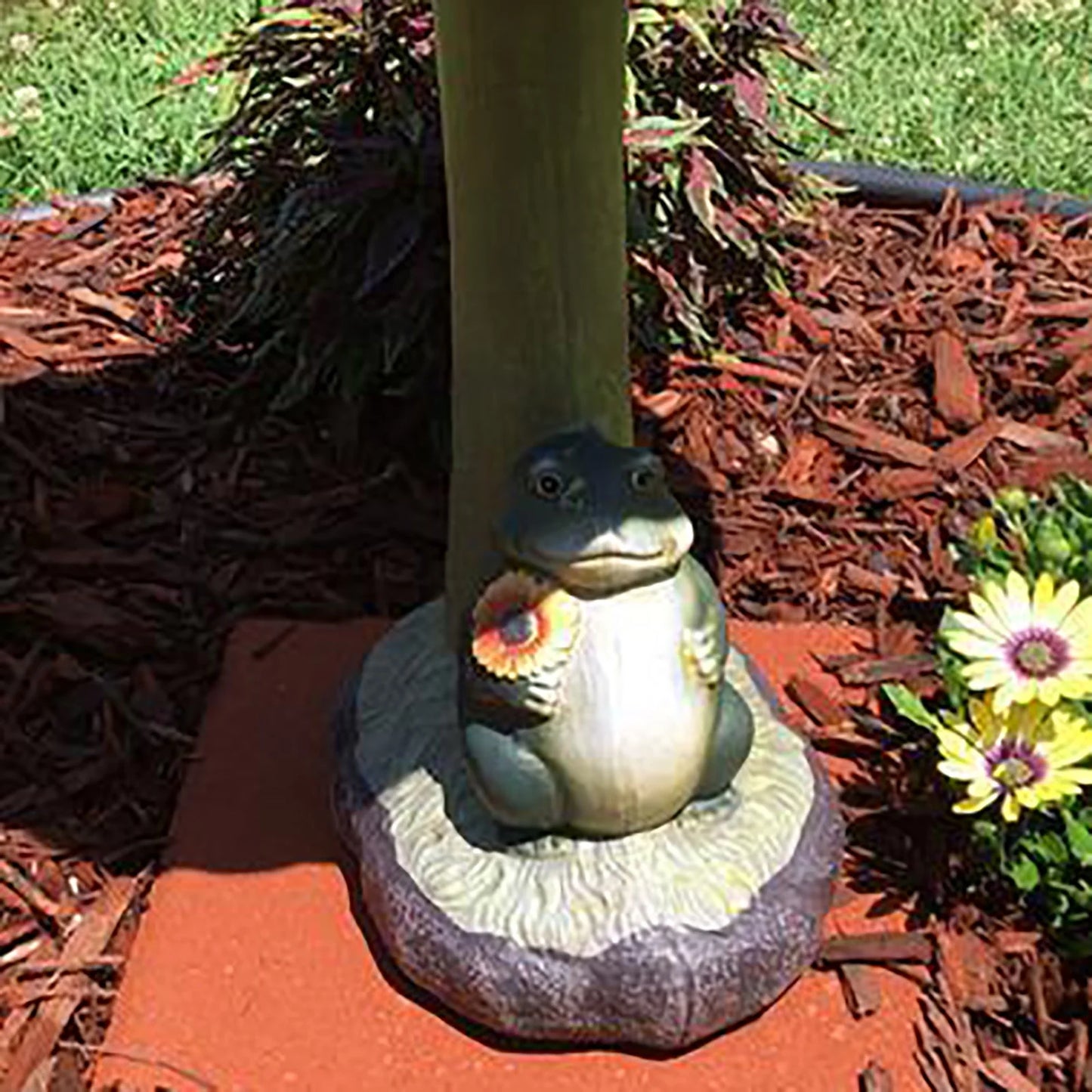 Handmade Standing Resin Bird Bath Bowl, Garden, Yard, and Patio Decor